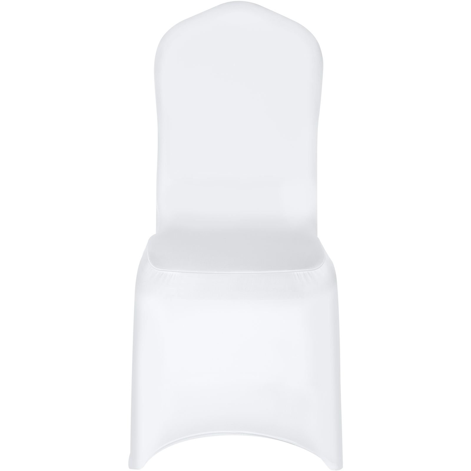 stretch spandex folding chair covers, universal fitted chair cover, removable washable protective slipcovers, for wedding, holiday, banquet, party, celebration, dining (50pcs white)