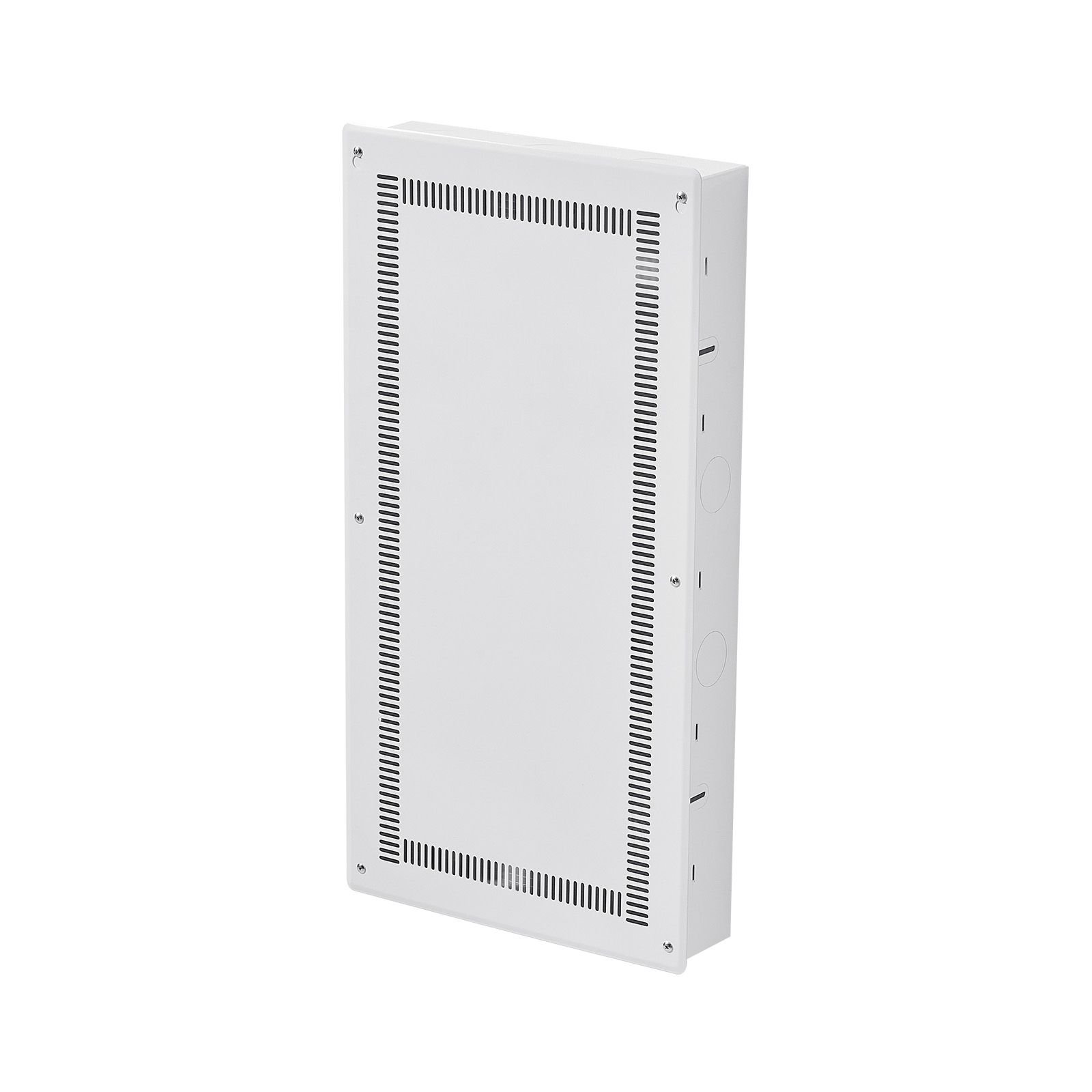 structured media enclosure, 28 inch, recessed in wall media box with cover, wall mount cable management box kit, structured wiring multi media cabinet, cold rolled steel, for tv home theater