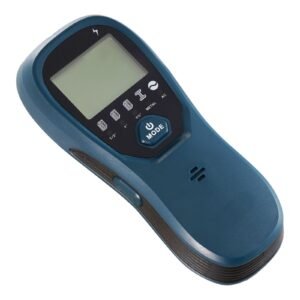 stud finder wall scanner, 5 in 1, electronic wall stud detector with smart sensor, high definition lcd display and audio alarm, for the center and edge of metal, ac wire, joists, pipes, blue