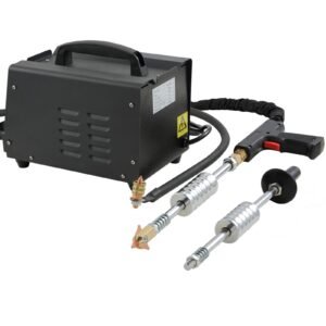 stud welder dent repair kit, 110v spot welding machine with slide hammer dent puller, professional dent removal kit for auto body dent repair