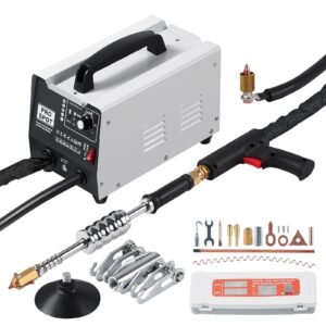 Stud Welder Dent Repair Kit, 1.8KW Spot Welder Dent Puller with Auto/Manual Welding & 7 Versatile Modes, 110V Auto Body Spot Welding Dent Puller Machine for Car, Truck Dent Repair