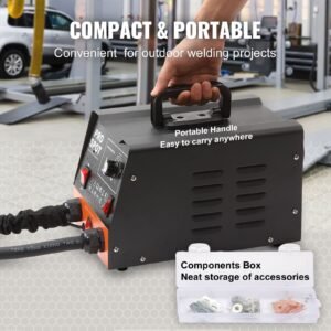 stud welder dent repair kit, 3kw spot welder dent puller with 6 welding modes, auto body spot welding dent puller machine & 16 types of welding accessories for car, truck, motorcycle dent repair