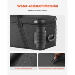 studio equipment trolley case, 35.83 x 11.81 x 14 in / 91 x 30 x 35.5 cm, rolling camera bag, carrying bag with wheels straps padded compartment handle, for light stands, tripods, telescopes