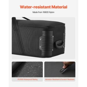 studio equipment trolley case, 51.57 x 14.37 x 14.96 in / 131 x 36.5 x 38 cm, rolling camera bag, carrying bag with wheels straps padded compartment handle, for light stands, tripods, telescopes