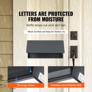 sturdy metal key locker, combo lock, mountable on wall, 12'', charcoal gray, ensures safe keeping of mail and keys