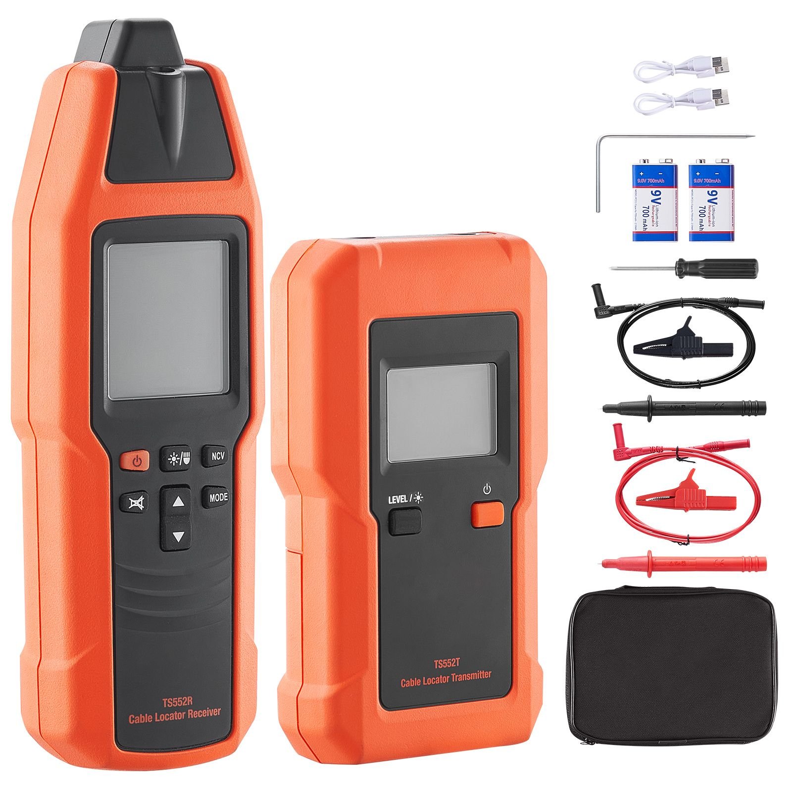 subterranean wire tracker, up to 3 ft detection depth, voltage range 12 600v, circuit and line break locator, extends to 6561 ft for underground pipes, electric fencing, hidden wires