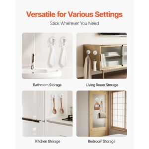 suction cup hooks 6 pack, 2.76 x 3.54 x 1.57 inch, 10 lbs max load clear shower suction cups, strong and reusable heavy duty wall holder, for loofah, towel, glass, window, kitchen, bathroom