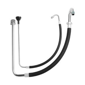 Suction Hose Tube and Reflux Line Sets, Aluminum Alloy an Rubber Suction Hose and Reflux Line Set, Paint Sprayers Tool Part, Compatible with Multiple Airless Spraying/Line Painting Machine