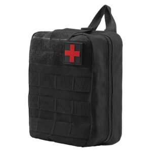 Survival First Aid Kit, 250 Pieces, 600D Nylon Trauma First Aid Bag, Survival Gear and Equipment, Emergency Kits, for Men Women Camping, Boat, Earthquake, Hiking, Hunting, and Outdoor Adventure