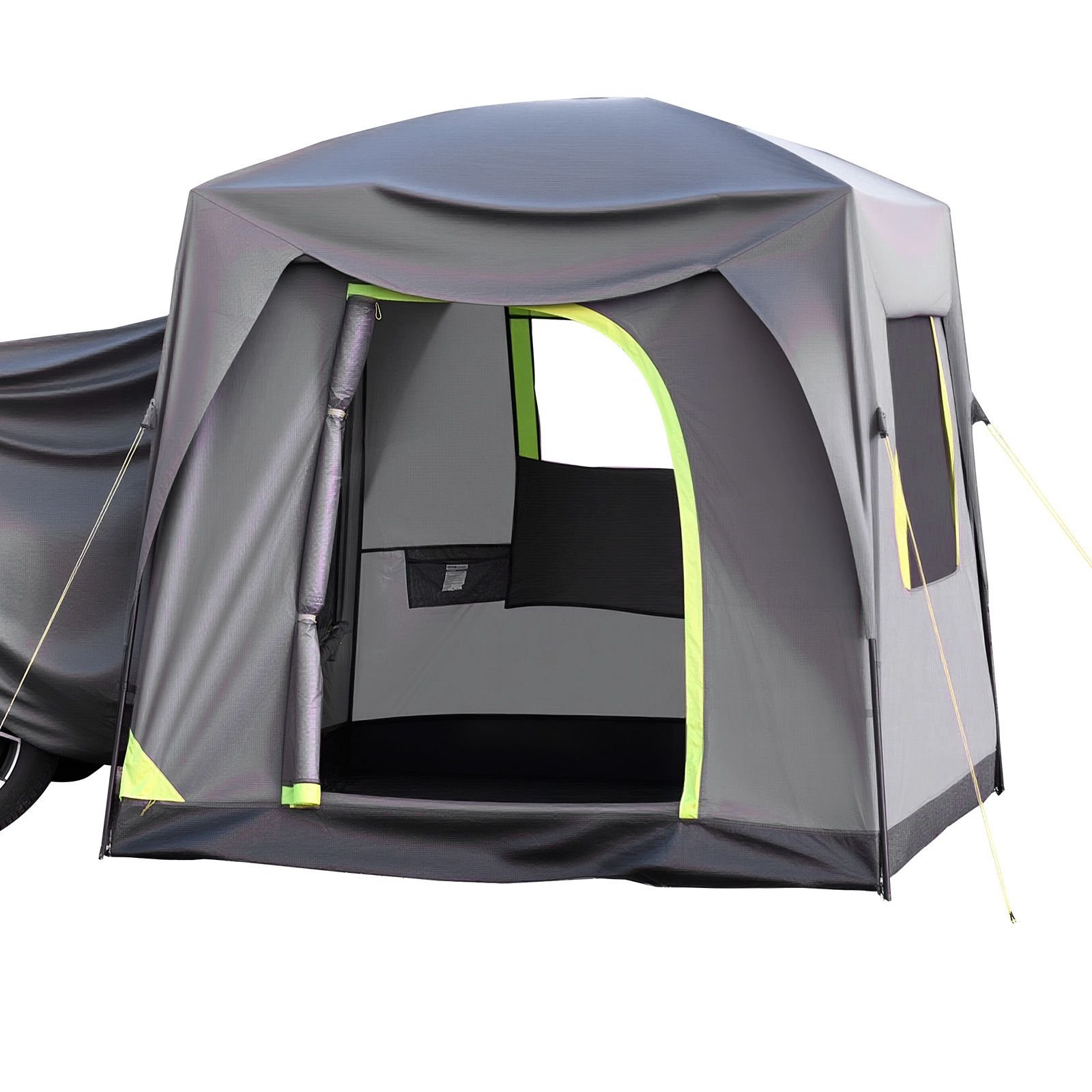 suv tent for camping, 10ft l x 8ft w, waterproof pu2000mm spacious double layer design for 5 8 person, suv camping tent with mesh windows, includes rainfly & storage bag, for outdoor activities