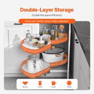swing left blind corner cabinet, pull out organizer for 36 inch width blind cabinet, 2 tier height adjustable swing tray, soft close kitchen cloud blind organizer, left open