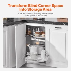 swing right blind corner cabinet, pull out organizer for 36 inch width blind cabinet, 2 tier height adjustable swing tray, soft close kitchen cloud blind organizer, right open