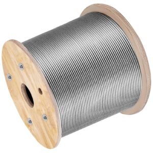 t316 1x19 stainless steel cable 1/8" cable rail wire rope aircraft cable 984ft