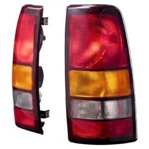 Tail Light Assembly Compatible with 1999-2003 Chevy Silverado 1999-2006 GMC Sierra 1500 1500 HD 2500 2500 HD 3500, 2007 GMC Sierra Classic Driver & Passenger Side Taillights without Bulbs (2PCS)