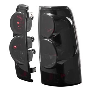 Tail Light Assembly Compatible with 1999-2006 Chevy Silverado 1500 2500 3500, 1999-2003 GMC Sierra 1500 2500 1500/2500 HD, 2PCS Left & Right Side Taillights Rear Brake Lamps without Bulbs