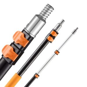 telescopic extension pole, 1.76 4 ft multi purpose extendable pole, sturdy aluminum alloy paint pole extension with flip lock design, high reach roller stick for painting, dusting and cleaning