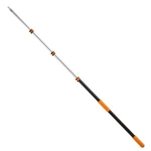 Telescopic Extension Pole, 3.8-12 FT Multi-Purpose Extendable Pole, Sturdy Aluminum Alloy Paint Pole Extension with Flip-Lock Design, High Reach Roller Stick for Painting, Dusting and Cleaning