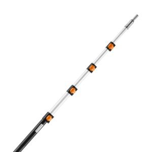 telescoping pole, 7 to 30 ft pole, extension multi purpose pole, sturdy aluminum alloy paint extendable pole with flip lock design, telescopic pole for painting, dusting and cleaning