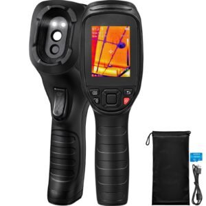 Thermal Imaging Camera, 320 x 240 Pixels Super Resolution, 25Hz Refresh Rate Infrared Camera with -4 to 752 Fahrenheit Temperature Range, 32G Built-in SD Card, and Rechargeable Li-ion Battery