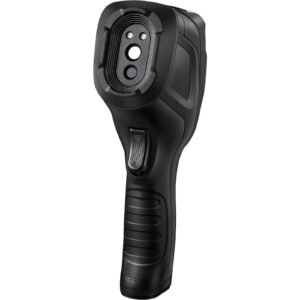 thermal imaging camera, 320 x 240 pixels super resolution with 2mp visual camera, 25hz refresh rate infrared camera with 4 to 1022 f temp, 64g sd card and rechargeable li ion battery