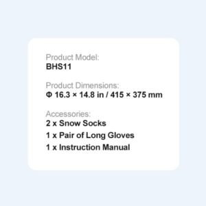 thickened snow socks for tires, full coverage tire socks with polyester fiber, snow traction tire cover for car, suv, pickup and truck (pack of 2) large