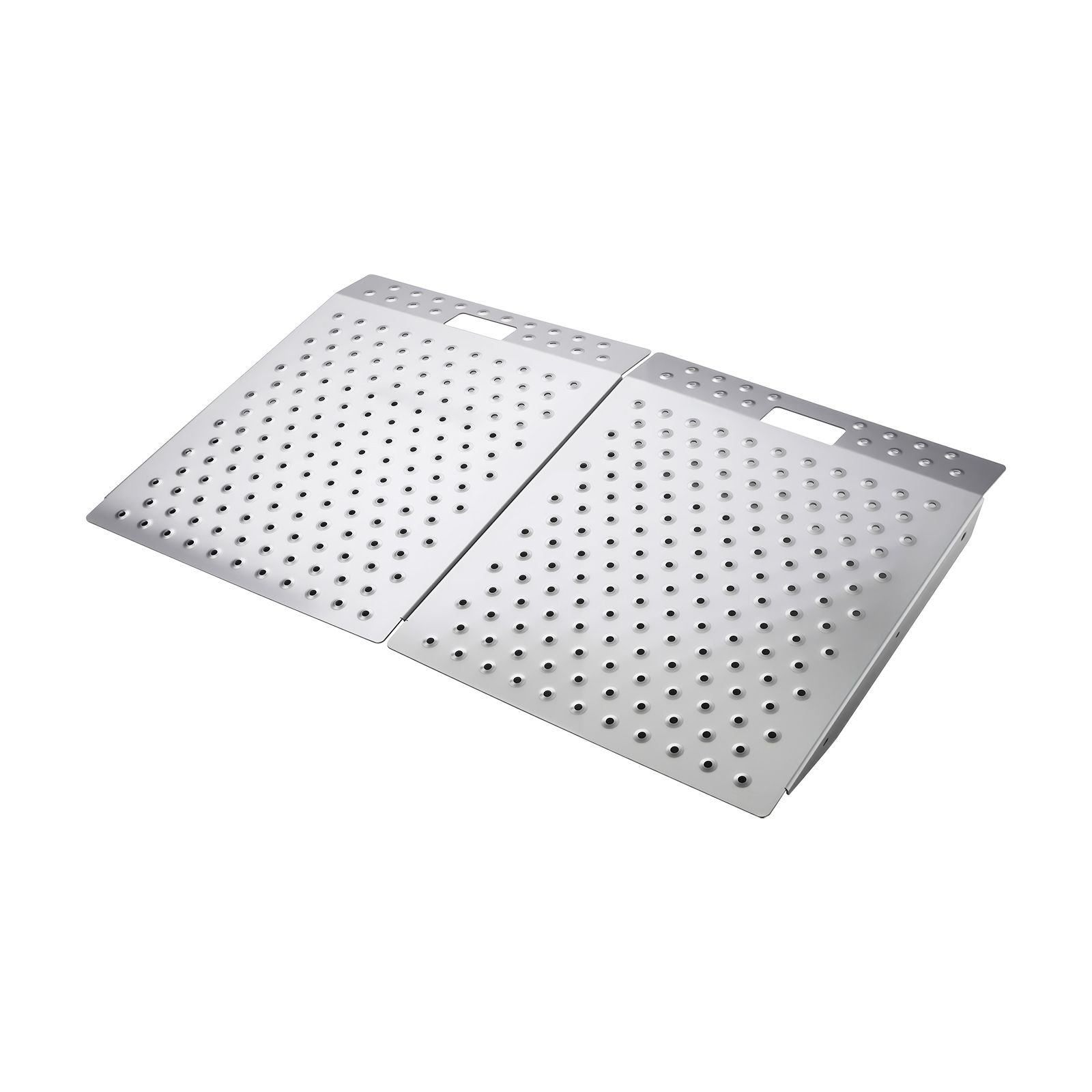 threshold ramp for doorways, 29.5 x 24.3 in, platform aluminum wheelchair ramp, non slip door threshold ramps, 750 lbs load capacity, for home steps, curbs, wheelchairs, walkers, scooter, carts