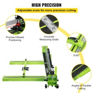 tile cutter 47 inch, manual tile cutter all steel frame,tile cutting machine with laser guide and bonus spare cutter,tile cutter hand tool for precision cutting porcelain ceramic floor tiles