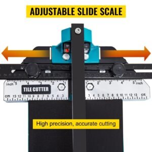 Tile Cutter, 48 Inch Manual Tile Cutter, Tile Cutter Tools with Single Rail & Double Brackets, 3/5 in Cap with Precise Laser Guide, Snap Tile Cutter for Precision Cutting Porcelain Tiles Industr