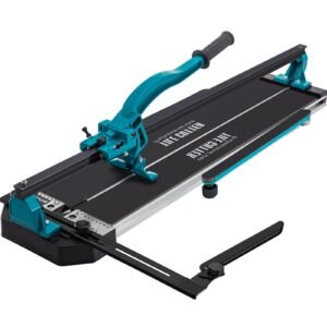 tile cutter, 48 inch manual tile cutter, tile cutter tools with single rail & double brackets, 3/5 in cap with precise laser guide, snap tile cutter for precision cutting porcelain tiles industr