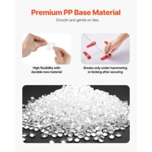 tile leveling system clips, 2200 piece diy tile leveler spacers, 1/16"(1.5 mm) tile leveler clips, tile leveling system tile installation tools for professional ceramic tile, stone installation