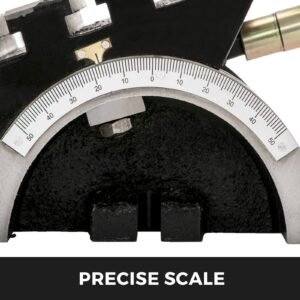 tilting milling table 10x7inch tilting angle milling machine 0 90°adjustable swivel angle plate with 3 t slots and an adjustable crank handle heavy duty tilting milling machine for grinding