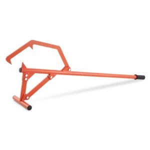 timberjack, 46.5 in, heavy duty steel log roller, log lifter with adjustable cant hook, logging tools log jack for logs ups to 25" dia, timber jack for rolling cutting and lifting logs