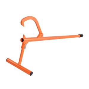 timberjack, 48 in, heavy duty log lifter with metal handle, log roller with adjustable cant hook, logging tools log jack for logs ups to 15" dia, timber jack for rolling cutting lifting logs