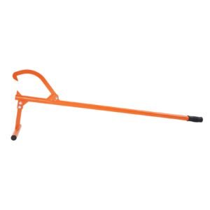 timberjack, 48 in, heavy duty log lifter with metal handle, log roller with adjustable cant hook, logging tools log jack for logs ups to 15" dia, timber jack for rolling cutting lifting logs