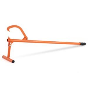 timberjack, 48 in, heavy duty log lifter with metal handle, log roller with adjustable cant hook, logging tools log jack for logs ups to 15" dia, timber jack for rolling cutting lifting logs