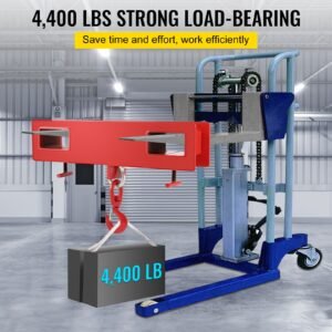 titan forklift lifting hoist swivel hook mobile crane 4400 lb. capacity lift