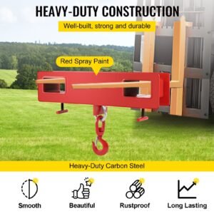 titan forklift lifting hoist swivel hook mobile crane 4400 lb. capacity lift