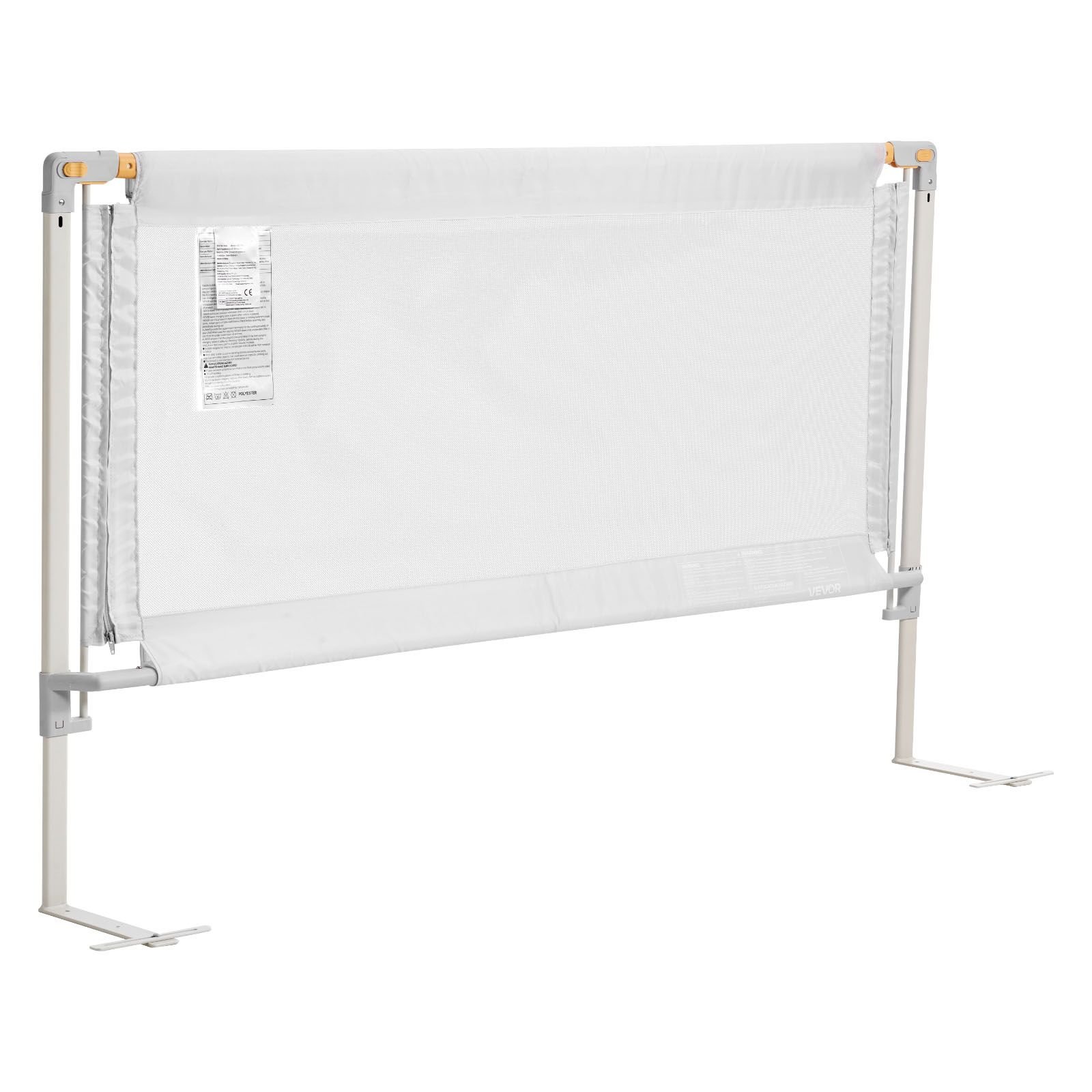toddler bed rail, kids beds guard rail with reinforced iron pipe and oxford cloth, adjustable height bed side railing, portable guard bumper barrier for crib, bunk, 78.74 x 35.04 in, 1 piece