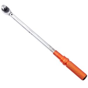 torque wrench, 1/2 inch drive click torque wrench 20 250ft.lb/34 340n.m, dual direction adjustable torque wrench set, mechanical dual range scales torque wrench kit with adapters extension rod