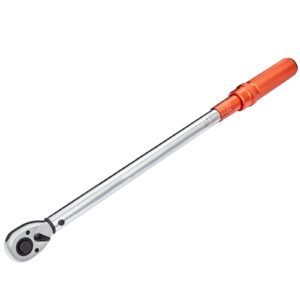 torque wrench, 1/2 inch drive click torque wrench 20 250ft.lb/34 340n.m, dual direction adjustable torque wrench set, mechanical dual range scales torque wrench kit with adapters extension rod