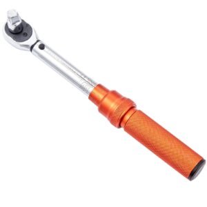 torque wrench, 1/4 inch drive click torque wrench 20 200in.lb/3 23n.m, dual direction adjustable torque wrench set, mechanical dual range scales torque wrench kit with adapters extension rod