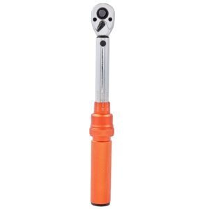 torque wrench, 1/4 inch drive click torque wrench 20 200in.lb/3 23n.m, dual direction adjustable torque wrench set, mechanical dual range scales torque wrench kit with adapters extension rod