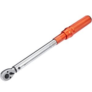 torque wrench, 3/8 inch drive click torque wrench 10 80ft.lb/14 110n.m, dual direction adjustable torque wrench set, mechanical dual range scales torque wrench kit with adapters extension rod