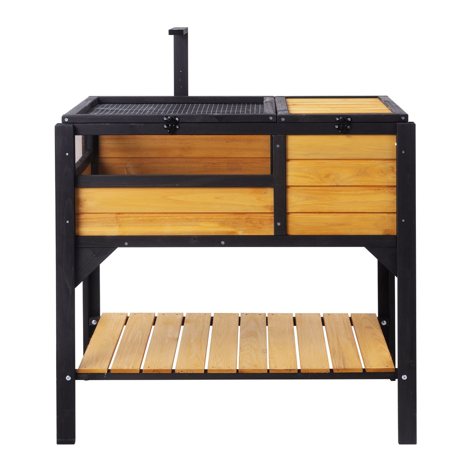 tortoise habitat, wooden tortoise house indoor & outdoor, tortoise enclosure with light stand, reptile enclosure small animal cage with stand legs for gecko, lizard, snake