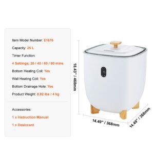 towel warmers for bathroom, 25 l towel warmer bucket with auto shut off for spa fits up to 5 oversized bath towels, blankets, clothes, bathrobes, pj's and more
