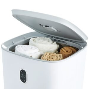 towel warmers for bathroom, 35 l towel warmer bucket, towel dryer with auto shut off for spa fits up to 6 oversized bath towels, blankets, clothes, bathrobes, pj's and more