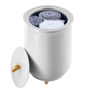 Towel Warmers for Bathroom, Towel Warmer Bucket Auto Shut Off for Spa Fits up to 3 Oversized Bath Towels, Blankets, Clothes, Bathrobes, PJ's and More