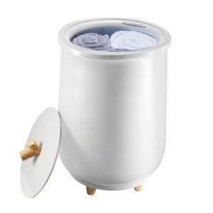 towel warmers for bathroom, towel warmer bucket auto shut off for spa fits up to 3 oversized bath towels, blankets, clothes, bathrobes, pj's and more