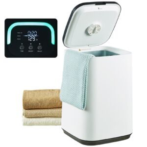 Towel Warmers for Bathroom, Towel Warmer Bucket with Child Lock & High-Temp Indicator & 24H Delay Timer & Auto Shut Off Fits up to 4 Oversized Bath Towels, Blankets, Clothes, Bathrobes and More