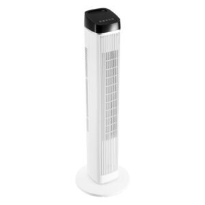 tower fan, 22 ft/s velocity quiet floor fan, 70° oscillating fans for indoors with 3 speeds, 4 modes, 12h timer, portable standing bladeless fan with remote control for bedroom, office, home
